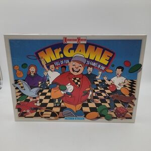 Vintage 1993 University Games Mr. Game 20 Games In One Board Game Complete Set
